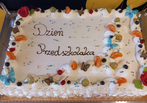 Tort z okazji Dnia Przedszkolaka.