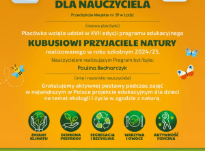 ,Kubusiowi przyjaciele natury” – ogólnopolski program edukacyjny.