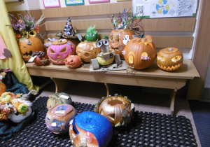 Wystawa kolorowych dyń.