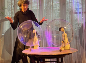 „Irria i Eana” w wykonaniu Wędrownego Teatru Lalek Małe Mi