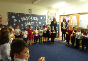 Pani Dyrektor składa życzenia.