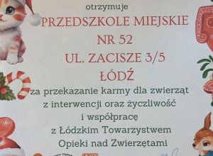 zbiórka dla Łódzkiego Towarzystwa Opieki nad Zwierzętami