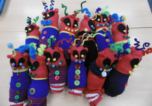 Prace wykoanane przez dzieci.