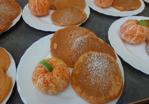 Pancake z mandarynką.