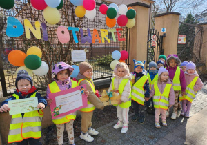 Tuptusie promujący Dni Otwarte w Przedszkolu.