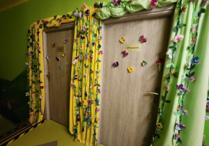 Drzwi do gabinetu Pani Dyrektor i Specjalisty.