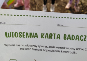 Wiosenna karta badacza.
