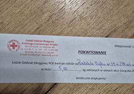 Zdjęcie potwierdzające zebraną ilość.