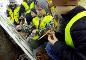 malowanie na płótnie w parku Hellenów
