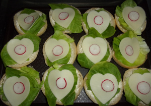 walentynkowe kanapeczki