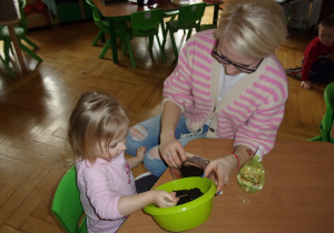 Tuptusie sieją nasiona i podlewają je