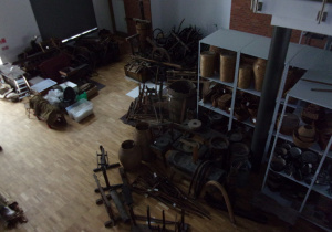 zaplecze muzeum, w krórym przechowywane są eksponaty