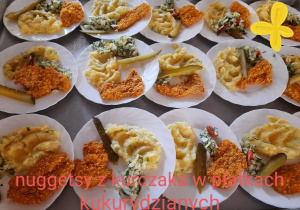 nuggetsy z kurczaka w płatkach kukurydzianych
