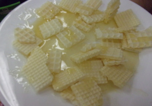 wafle w miodzie