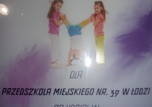 podziękowanie za udział w Gali Przedszkolaka